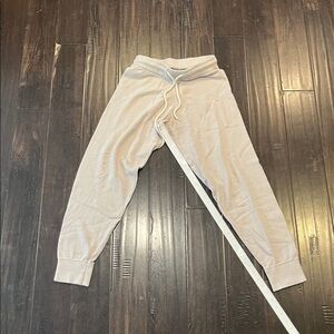 Varley Jogger Sweatpants Tan Khaki Size Small Athleisure Active Comfy Lounge